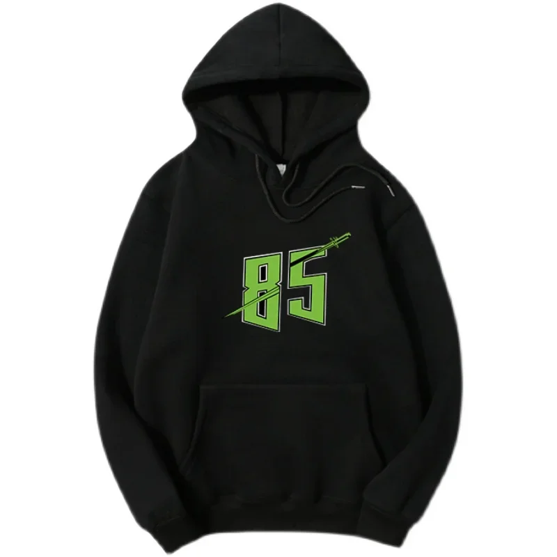 2025 New Autumn Winter Hoodie 85 Skateboard Print Men and Women Wang Yi Bo Fans Support Clothes White Black Colors