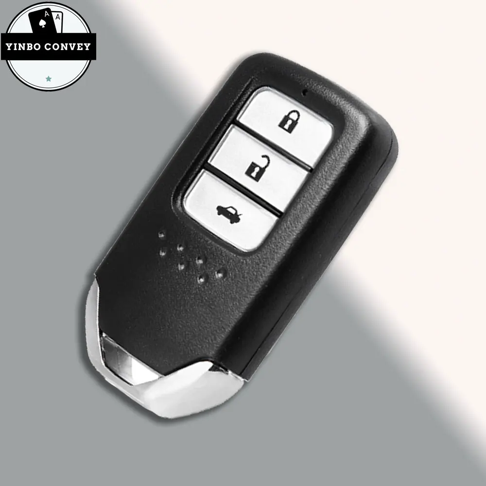 YINBO - Smart Car Remote 2/3/4/5/6 Buttons Key Shell  Insert Key CaseFor Honda Fit Odessey City Jazz XRV Venzel HRV CRV Accord