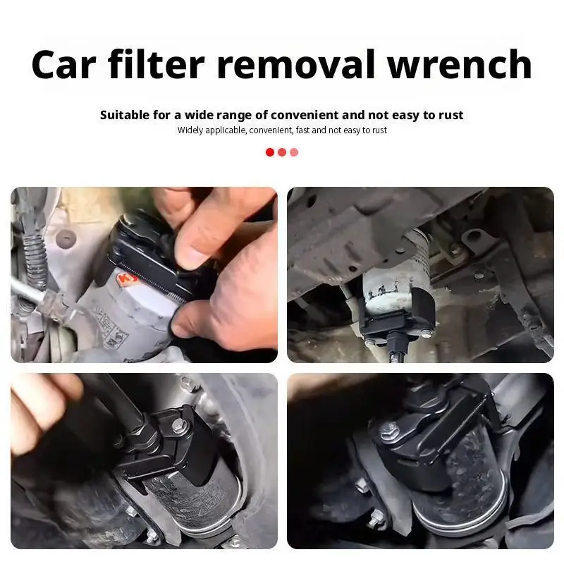 

Filter Wrench Two-jaw Wrench Reversible Adjustable Oil Change U-shaped Oil Cell Disassembly Tool Core M9S5
