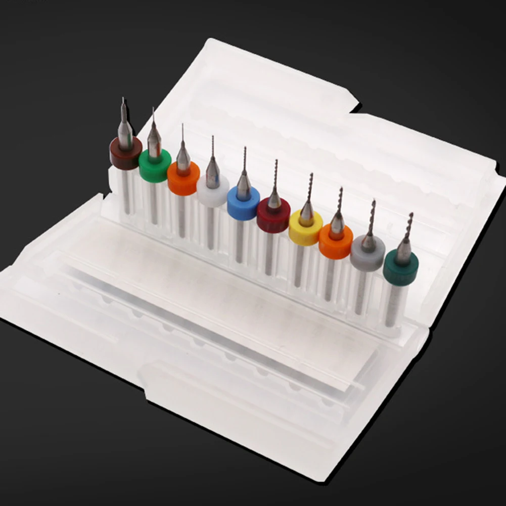 1 SET Carbide PCB Drill Bit Set For Precision Metal & Circuit Board Work Carving Drill Bit Hand Tool Part