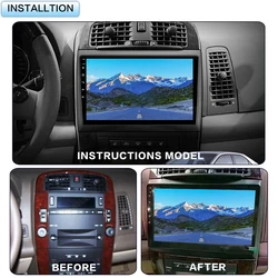 10 Inch For Cadillac CTS CTS-V SRX 2003-2009 Car Radio Fascia Android Panel Wire Sleeve Frame Dashboard Original Accessories
