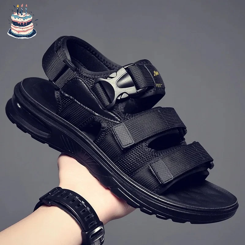 

Высококачественные мужские дизайнерские сандалии на платформе, модные уличные повседневные спортивные сандалии для мужчин, летние пляжные сандалии 2025 года