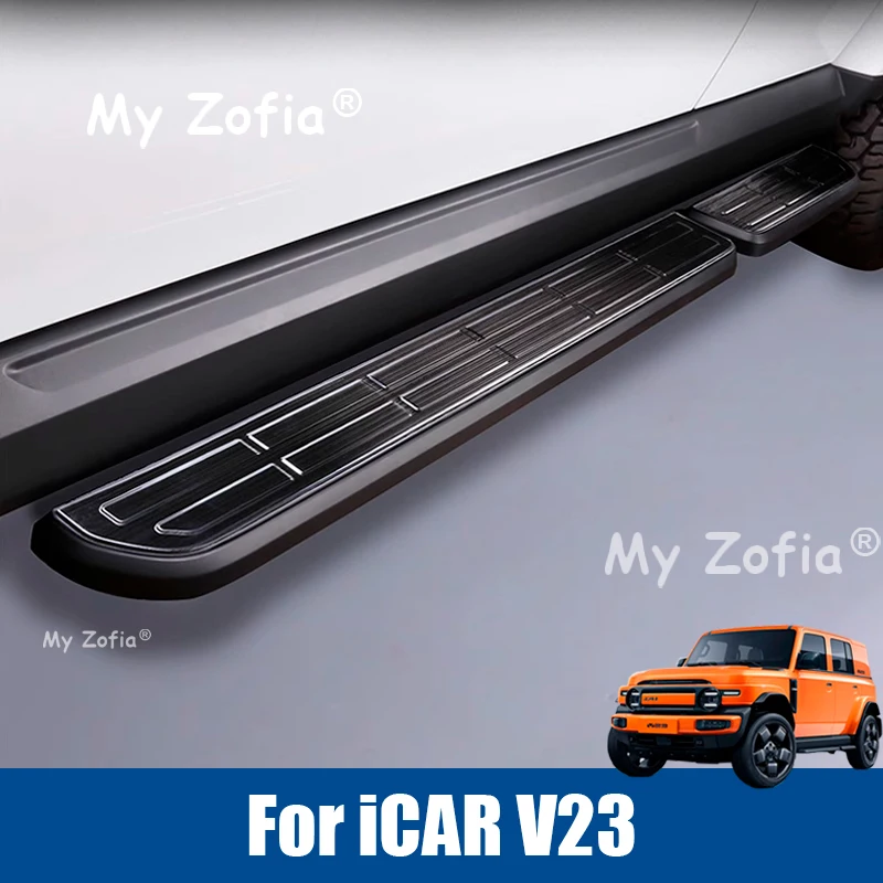 

For Chery iCAR V23 iCAUR V23 2025 2026 Car Stainless Pedal Threshold Cover Pedal Guard Plate Both Sides Modification Accessories