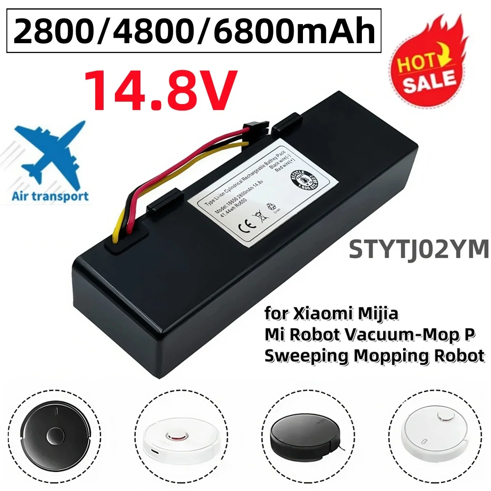 

14.8V for XIAOMI(Mijia) sweeping machine mop Pro robot vacuum cleaner battery replacement STYTJ02YM Yunmi MVVO1-JG Haier JX37
