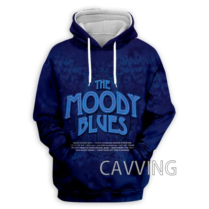 CAVVING 3D Printed  The Moody Blues Band  Hoodies Hooded Sweatshirts Harajuku  Tops Fashion Clothing for Women/men