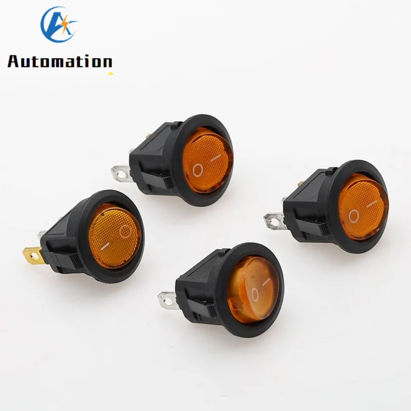 1pcs 20mm KCD1 Led Switch 12V 220V Light Power Switch Car Button Lights ON/OFF 3pin Round Rocker Switch