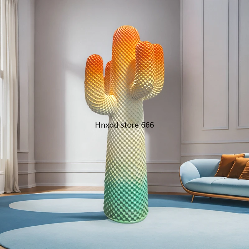 Cactus coat rack sculpture shopping mall decoration trend ornament