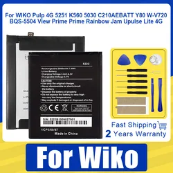 C210AEBATT Battery For WIKO Pulp 4G 5251 K560 5030 C210AEBATT Y80 W-V720 BQS-5504 View Prime Prime Rainbow Jam Upulse Lite 4G