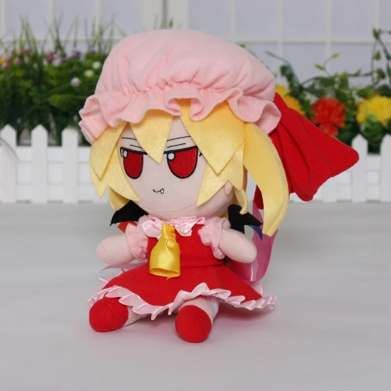 TouHou Project Girl Fumo Flandre Scarlet Cosplay Anime 20cm Soft Plush Stuffed Doll Toys Plushie Pillow Funny Birthday Gift