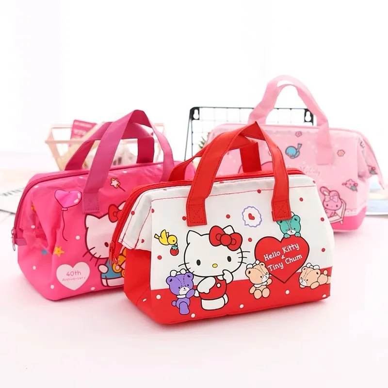 Hello Kitty Lunch Box Bag Little Twin Star Cute Hand Bag Kulomi Shopping Bag Canvas Lunch Box Bag Mummy Bag Girl Food my melody