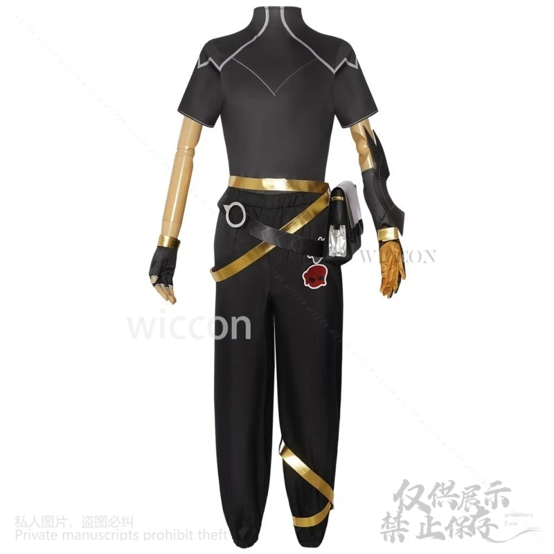 Anime Game LoL Cosplay Ezreal Roleplay HEARTSTEEL COSTUME T-shirt Pants Belt Wigs For Halloween Christmas Man Cos Customized