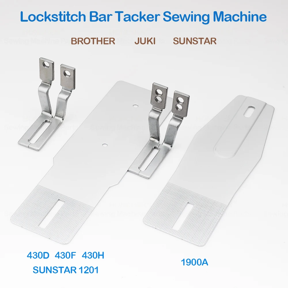 Placa de alimentación vertical para máquina de coser Lockstitch BarTacker, prensatelas vertical compatible con BROTHER 430D 430F 430H JUKI 1900A SUNSTAR 1201