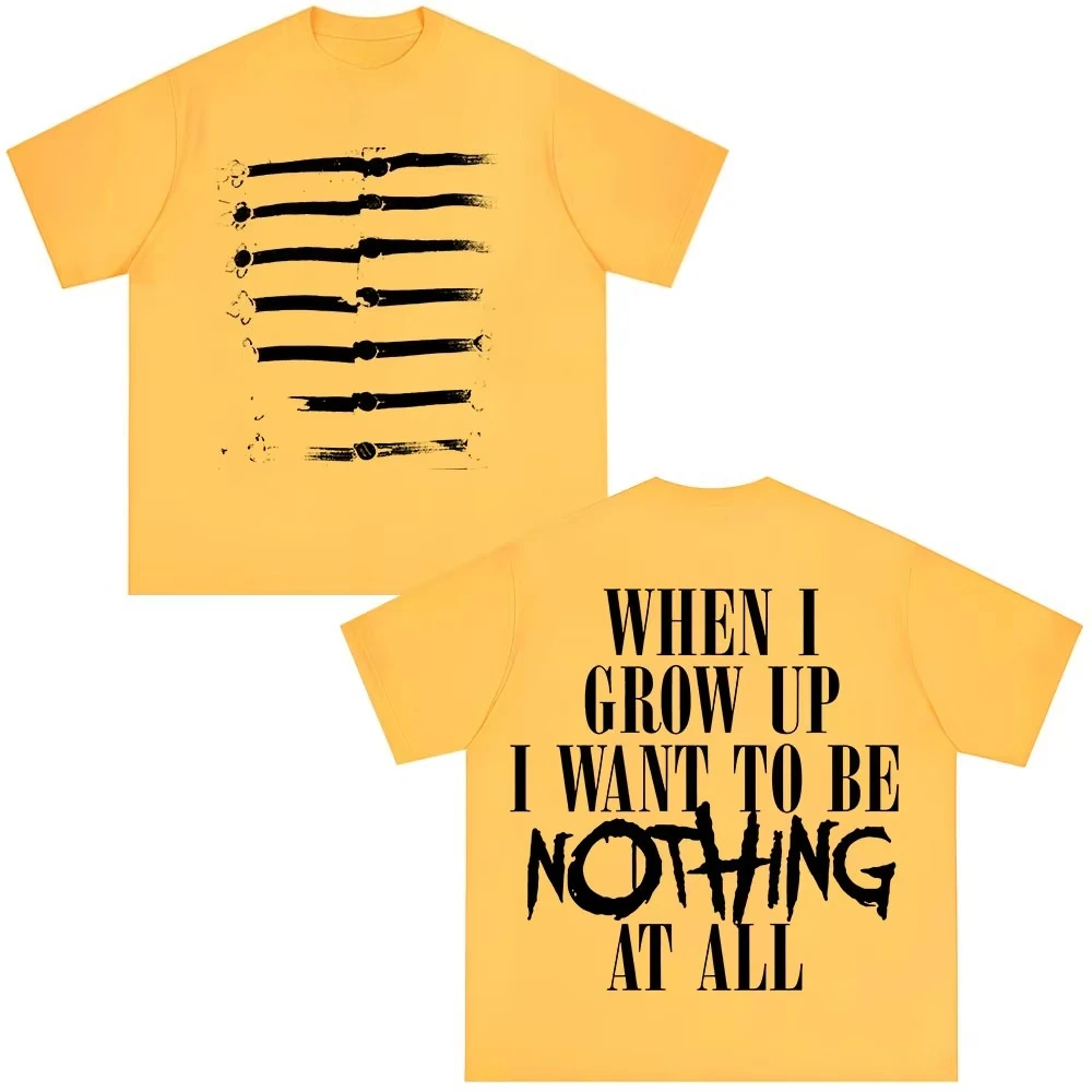 My Chemical Romance The Black Parade Tour Graphic T-shirt Vintage Washed Band Merch Harajuku Unisex Oversized Short Sleeve Tops