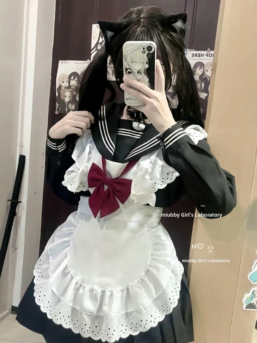 Miubby Lace Apron Soft Girl Maid JK Apron Lolita Chinese Girl Cosplay Accory Cotton Material Summer 2024 Collection