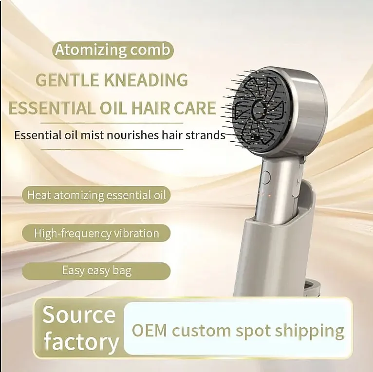 Privatelable-Mold Custom Hair Head Treatment Mist Sprayer Electric Scalp Massager Scalp Care Brush