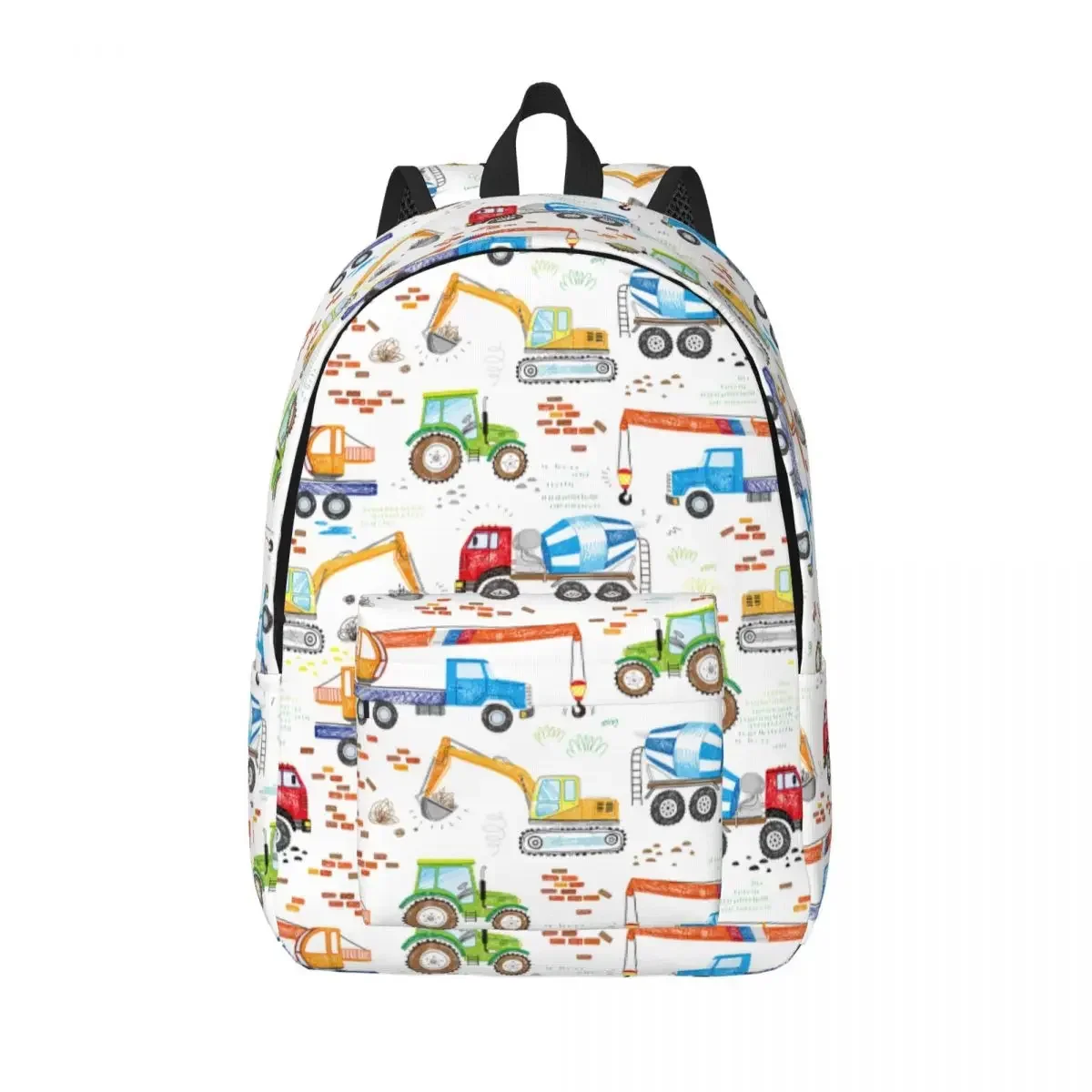 Cartoon Truck Excavator Backpack for Preschool Primary School Student Child Car Bookbag Boy Girl Kids Canvas Daypack Gift