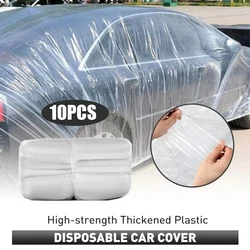 Disposable Transparent Car Clothing Cover Dustproof Rainproof Transparent Paint Dustproof Plastic PE Film Rainproof Car Cover