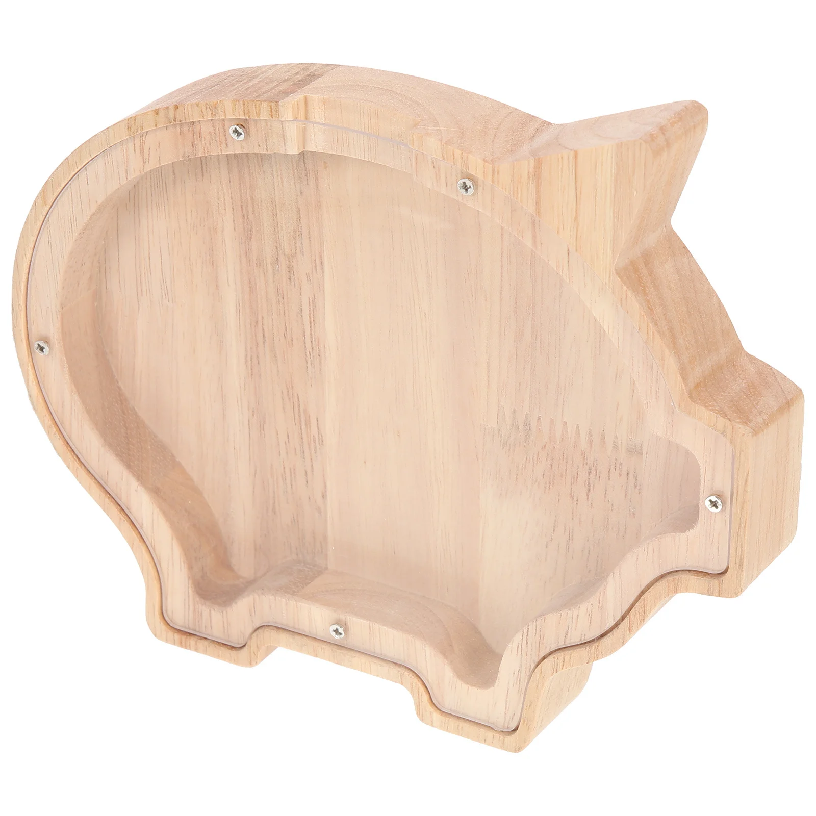 

Animal Shaped Piggy Bank Wooden Money Box Creative Room Decor High-Grade Material Durable Gift for Friends Relatives Kids Coins