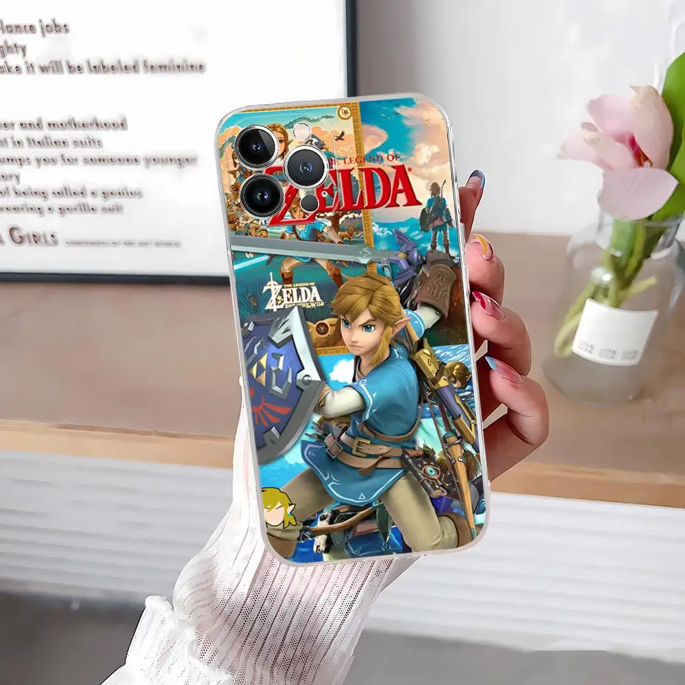 Game L-Legends Of The Z-Zelda Phone Case Silicone Soft for iphone 15 14 13 12 11 Pro Mini XS MAX 8 7 6 Plus X XS XR Cover