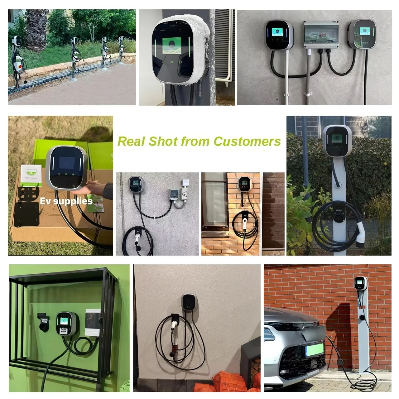 Smart EV Charger Wallbox 22kW 11kW 7kW AC Electric Home Charging Station 16A 32A Wifi APP Car Charger with Type 1 Type 2 GBT - view 4
