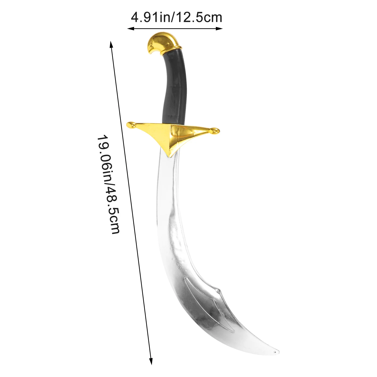 البلاستيك القراصنة السيف الدعامة خفيفة الوزن تأثيري ملحق القراصنة زي الطرف الديكور لوازم الهالوين دعامة السيف هالوين