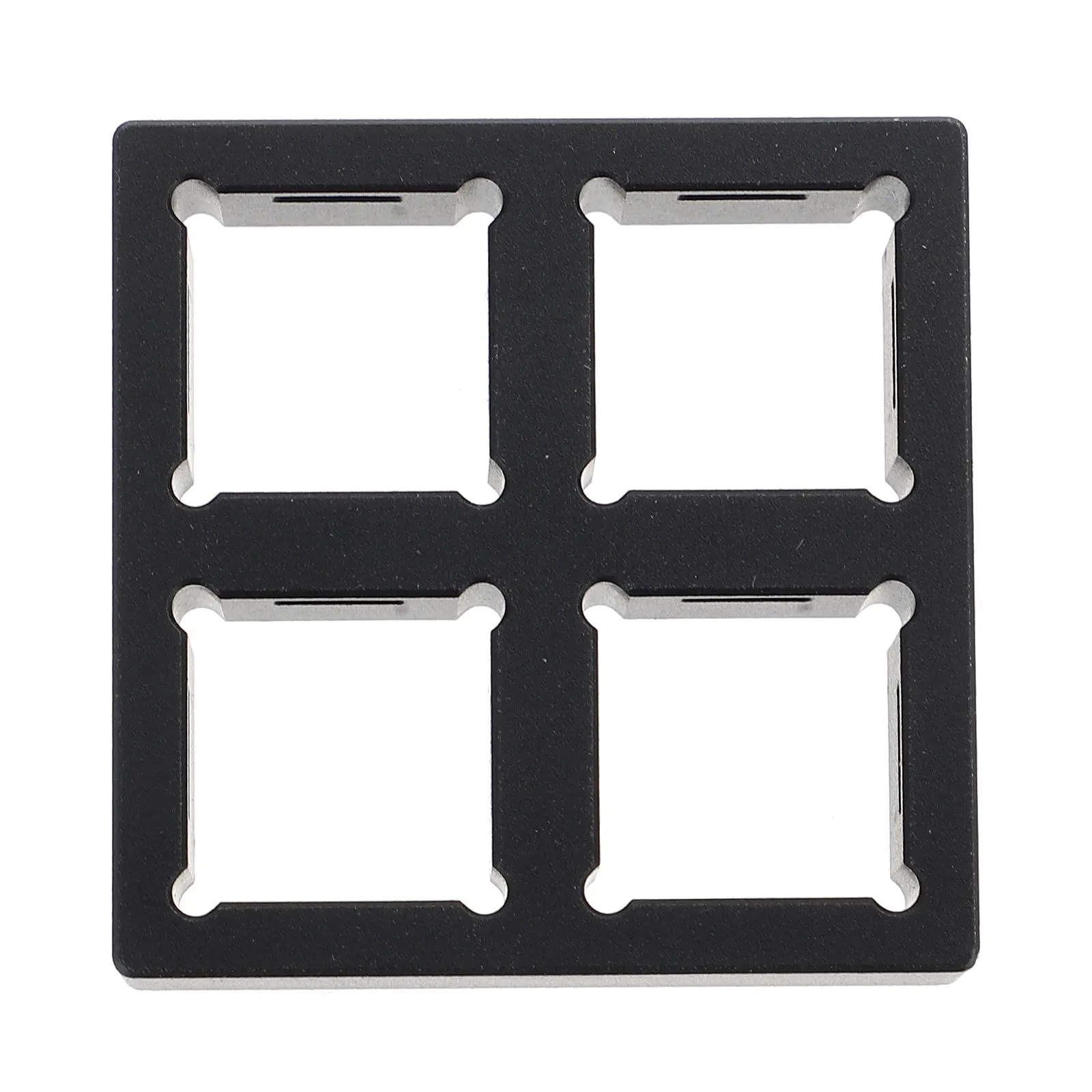 

Cherry Tester Base CNC Aluminum Plate Small Size Rounded Edges Compatible Mechanical Keyboard Smooth Delicate