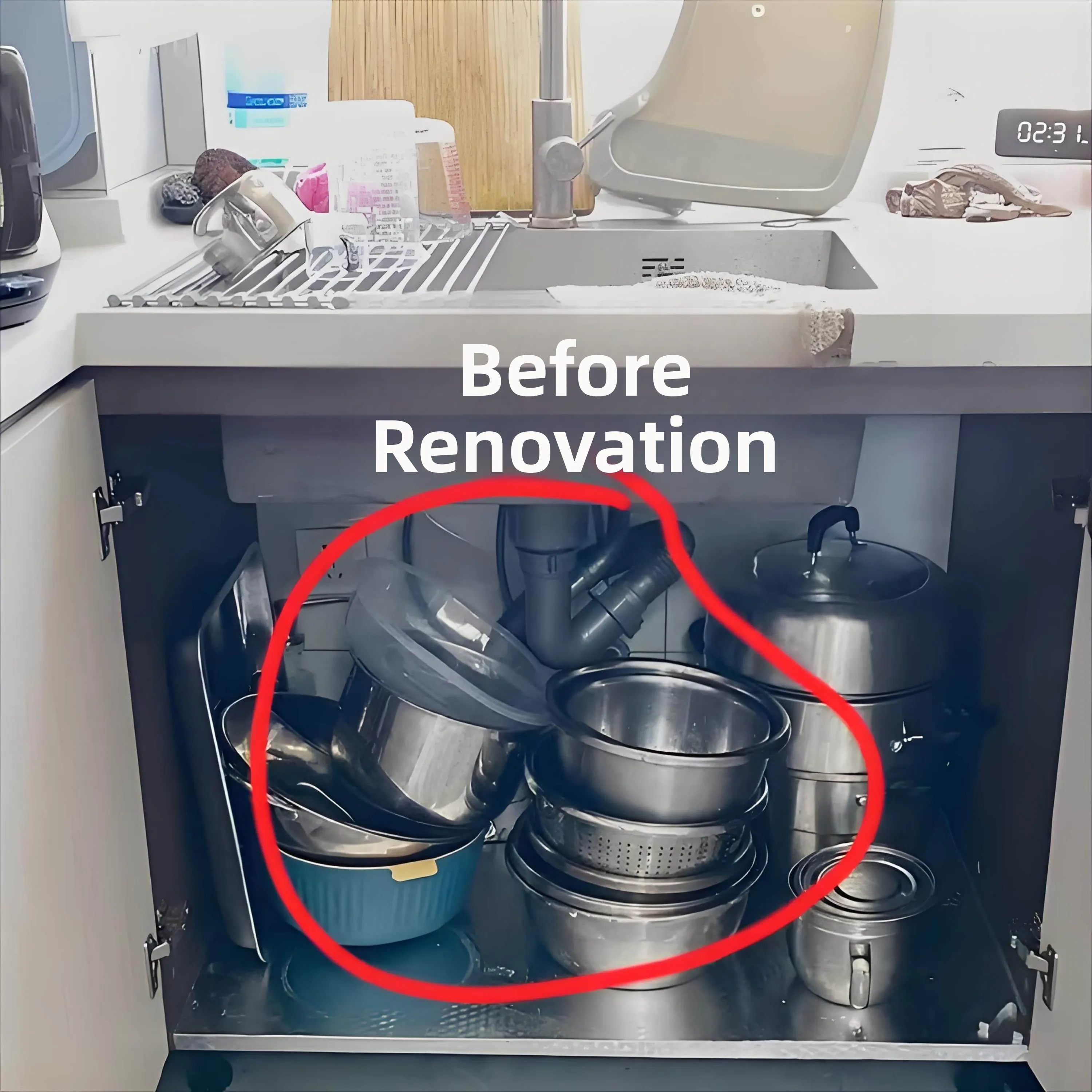 adjustable-cooking-utensil-holder-stand-clip-on-portable-pot-rack-kitchen-storage-organizer-nordic-style-non-folding-for-ever