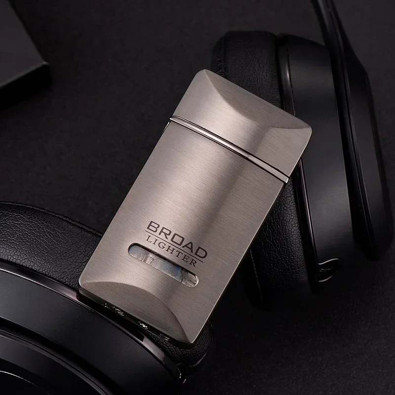 Hot Red Flame Metal Windproof Lighter Butane Cigarette Lighters Gas Torch Lighter Portable Smoking Accessories Gifts for Men