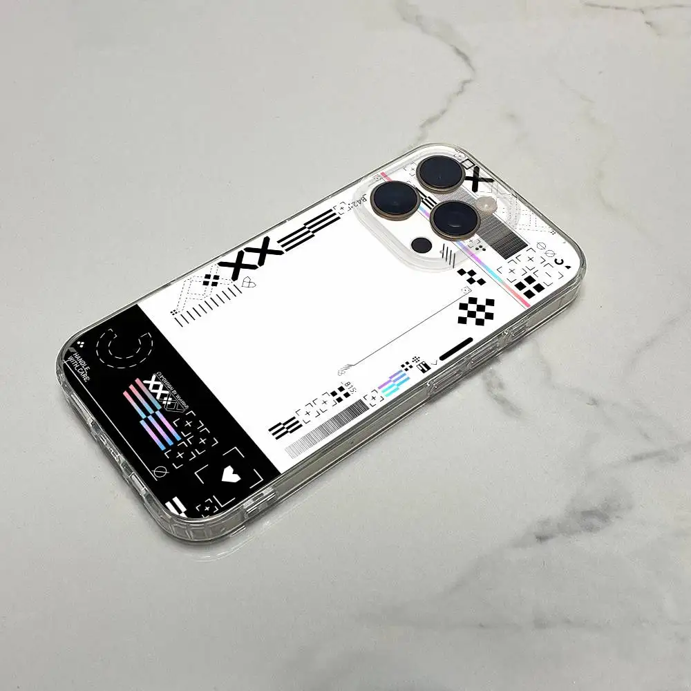 حافظة هاتف Game C-CSGO C-CS GO لهواتف iPhone 16,15,14,13,12,11 Plus,Pro,Max,XR,XS,Plus,E,SE4,غطاء شفاف صغير