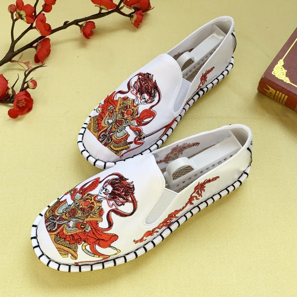 Hanfu sapatos para mulheres tênis masculino estilo étnico bordado estilo chinês streetwear moda casual vintage velho pequim sapatos