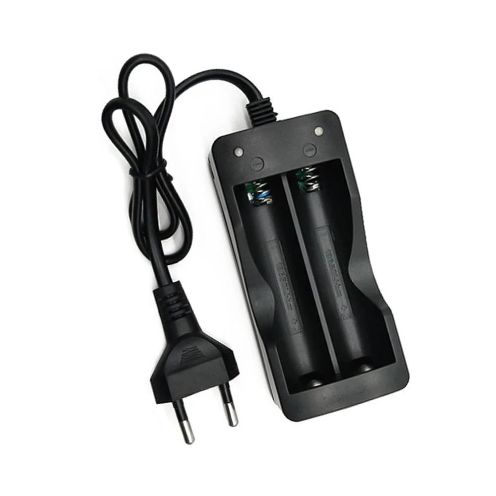 18650 Battery Charger US EU Plug 2 Slots Smart Charging Safety Fast Charge 18650 14500 16340 Li-ion Rechargeable Battery Charger