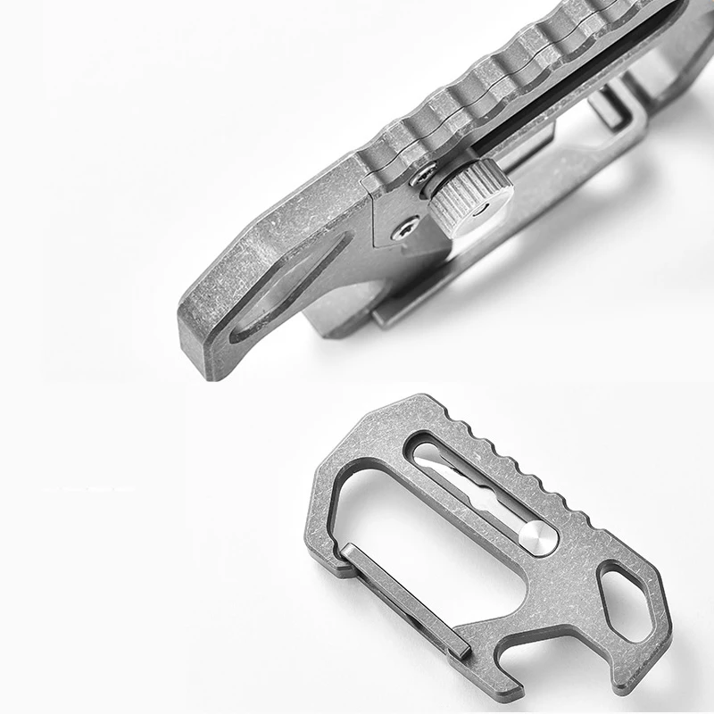 Outdoor Multifunctional EDC Titanium Alloy Keychain Small Tool