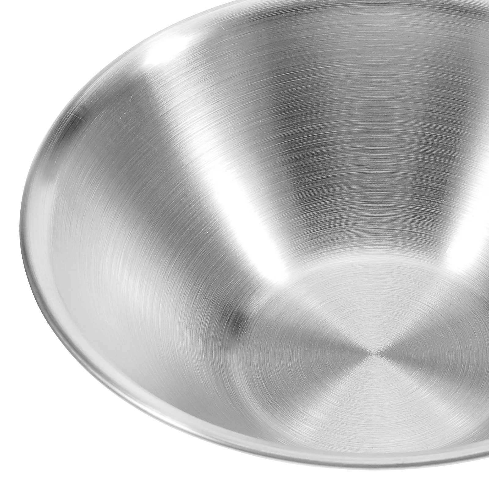 2Pcs Stainless Steel Mixing Bowl Set Smooth Lightweight Stackable Salad Bowl for Indoor Outdoor Multi-Function Serving Use