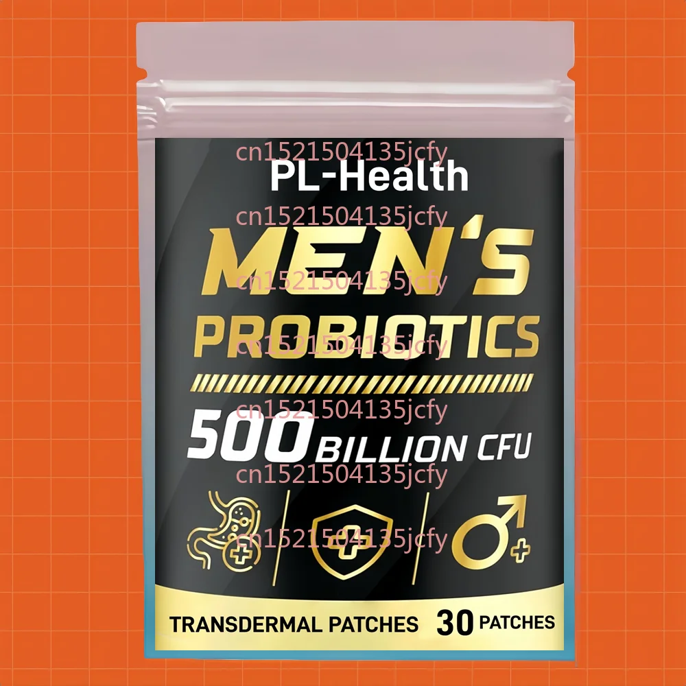 30 Patches Probiotics for Men Transdermal Patches Advanced Mens Probiotics for Digestive Health, lmmune & Metabolism