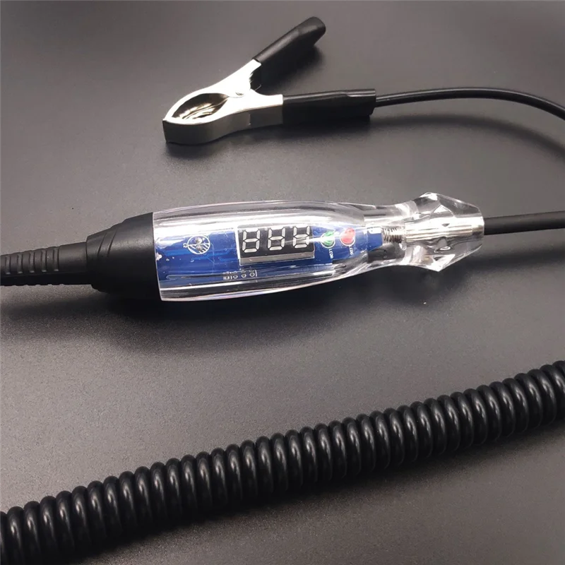 اختبار الدوائر LED مع الفولتميتر ، ضوء اختبار السيارة ، اختبار الجهد التلقائي ، العاصمة ، 4-60 فولت