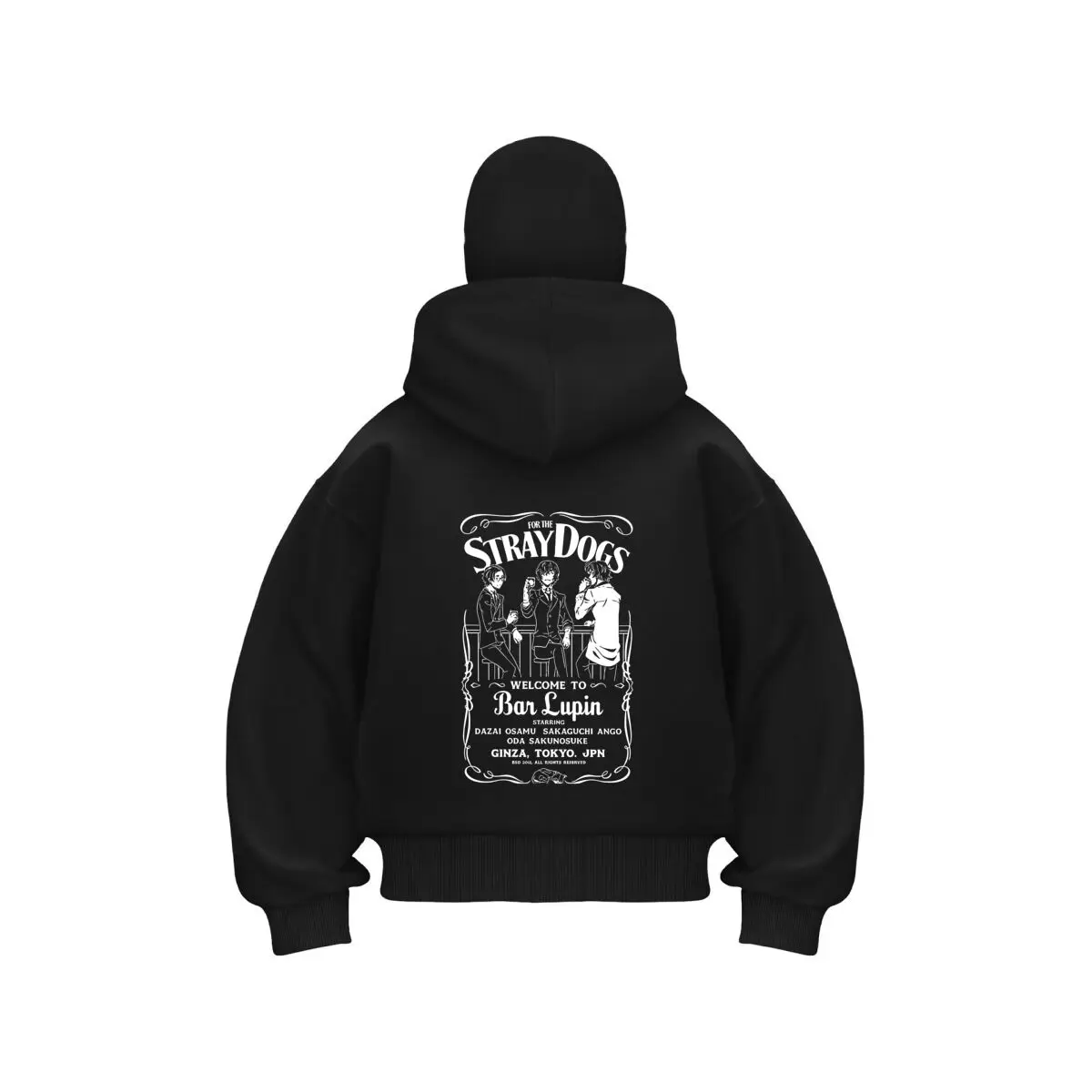 

Stray Dogs Manga Bar Tribute Double Hood Warm Outdoor Men's Winter Casual Sweatshirt