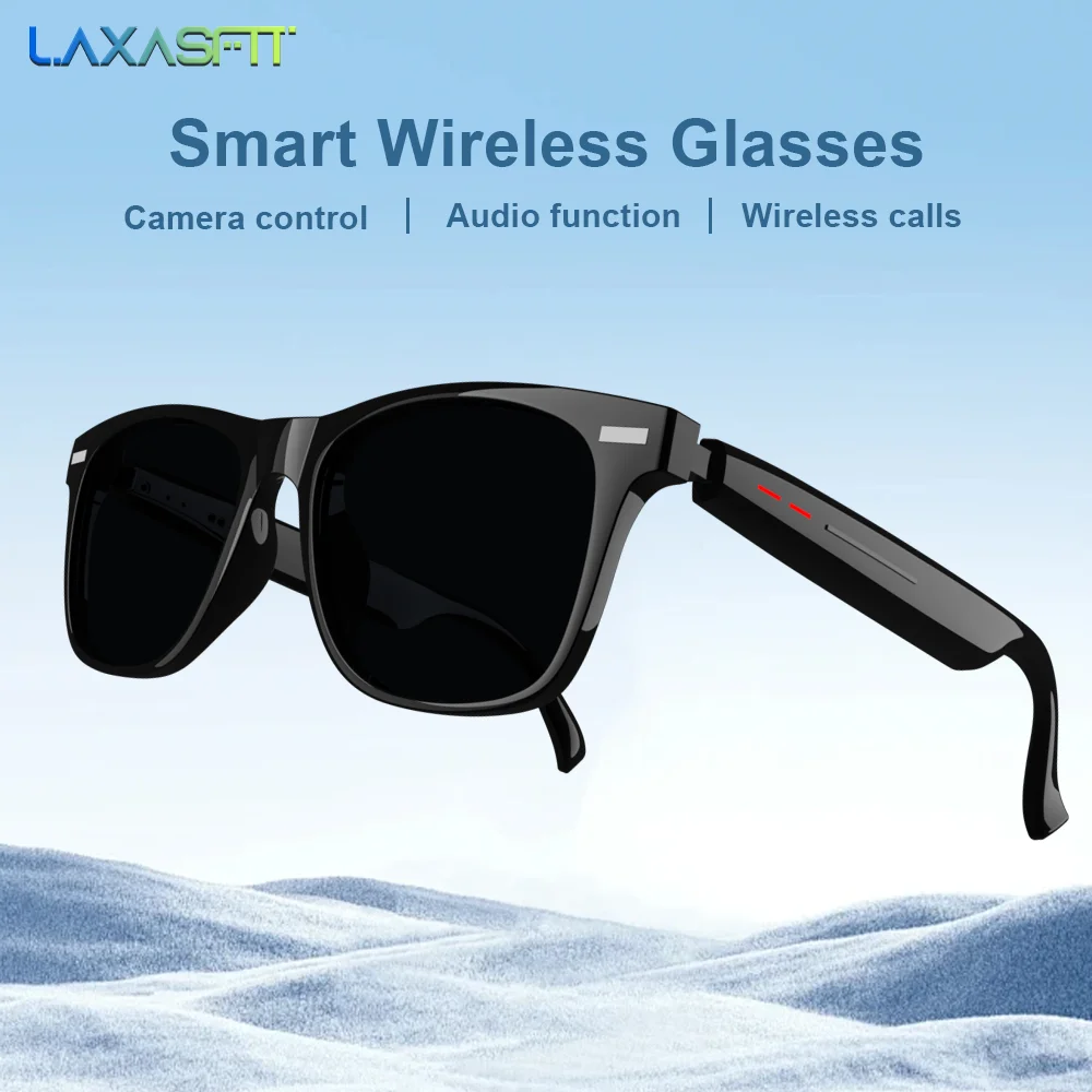 LAXASFIT New Smart Wireless Bluetooth Glasses TWS Listen to music and answer phone calls Men Women Fashion Sunglasses Eyeglasses
