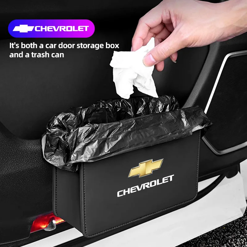 

Автомобильный дверной органайзер, кожаный мусорный бак, ящик для хранения ключей для телефона для Chevrolet Spark Captiva Cruze Malibu Equinox Trax Camaro