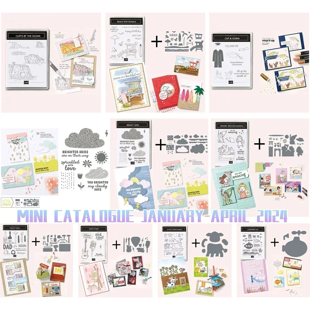 كتالوج صغير يناير-أبريلي 2025 قوالب القطع الجديدة سجل القصاصات مذكرات الديكور قالب النقش الاستنسل لتقوم بها بنفسك بطاقات المعايدة #3