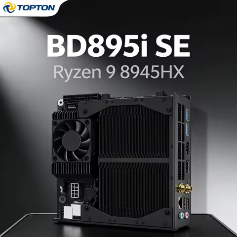 MINISFORUM BD895i SE Gaming Motherboard, AMD Ryzen 9 8945HX Mini ITX Mainboard, 16 Cores 32 Threads, 2xDDR5 2xNVMe PCIe5.0 x16