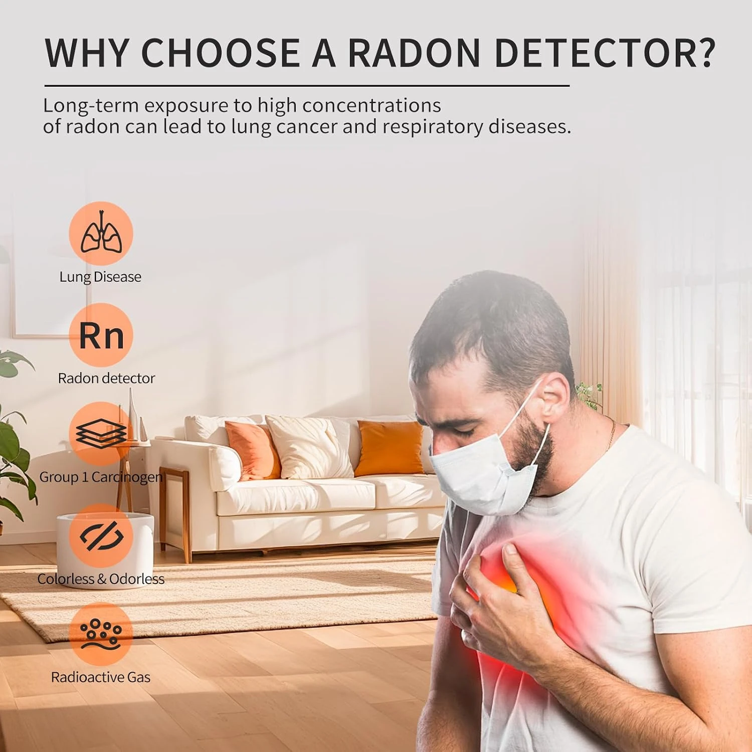 Portable Oxygen Detector Gas Analyzer Air Quality Monitor Tester with LCD Display Sound Alarm for Home Factory Confined Space