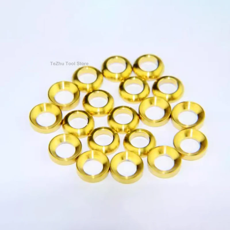 2Pcs M6 Titanium Aolly T4 Concave Gasket Convex Washer For Screw Bolts Multiple Color