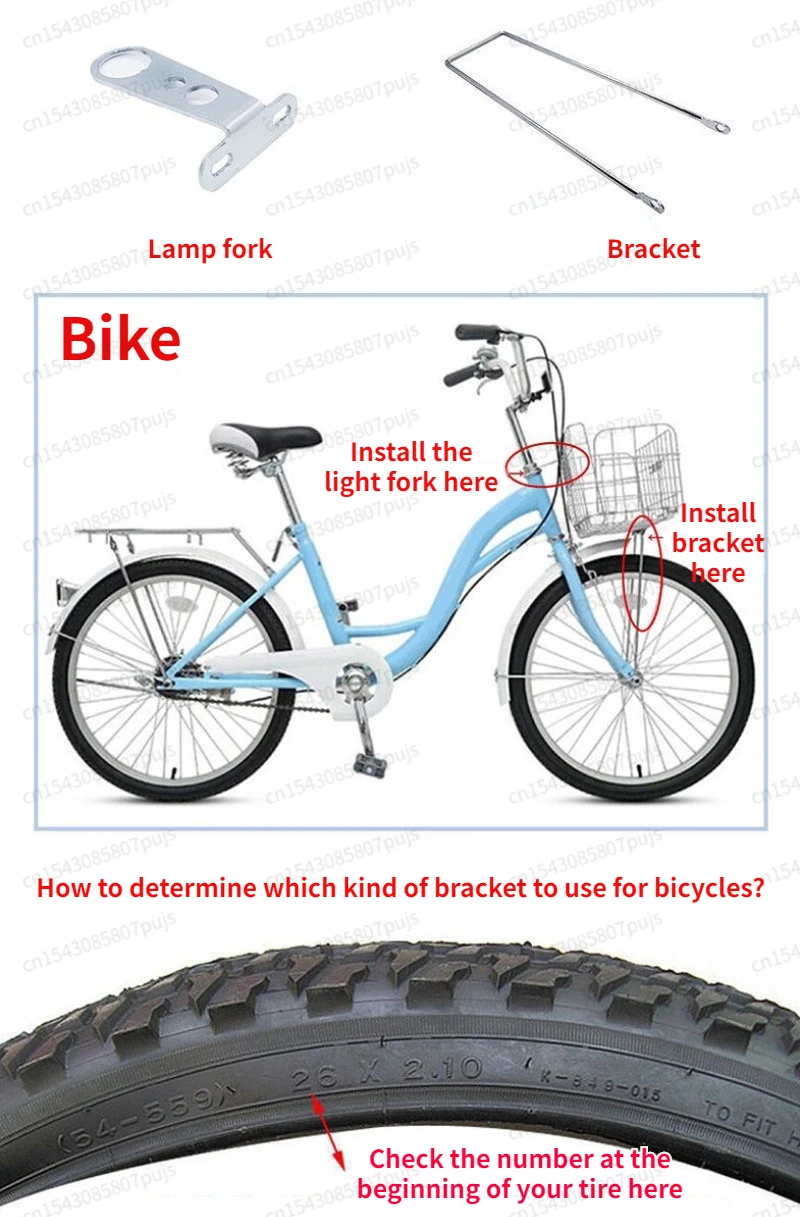 Bicycle Electric Vehicle Basket Bracket Light Fork Front Basket Support Bracket Bicycle 16″ To 28″Fixed Bracket Bike Accessories