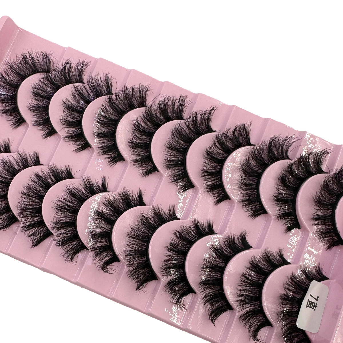 رموش اصطناعية رقيق دراماتيكية ثلاثية الأبعاد رموش بالمنك المزيفة حزمة طويلة فاخرة مجعدة شريط ناعم رموش اصطناعية 10 أزواج عبوات متعددة