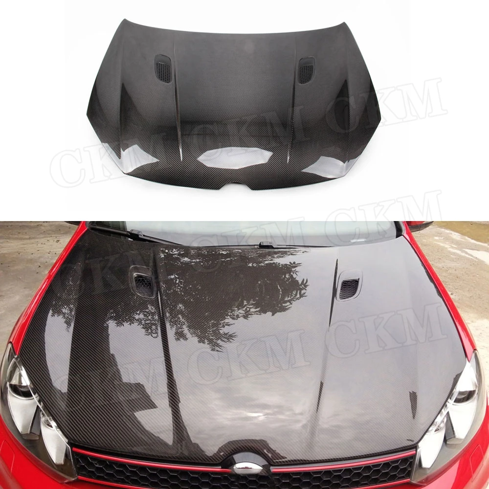 

Carbon Fiber Front Engine Hood bonnet Cap Trunk Machine Cover for Volkswagen VW Golf 6 VI MK6 GTI R20 2010-2013 Car Styling