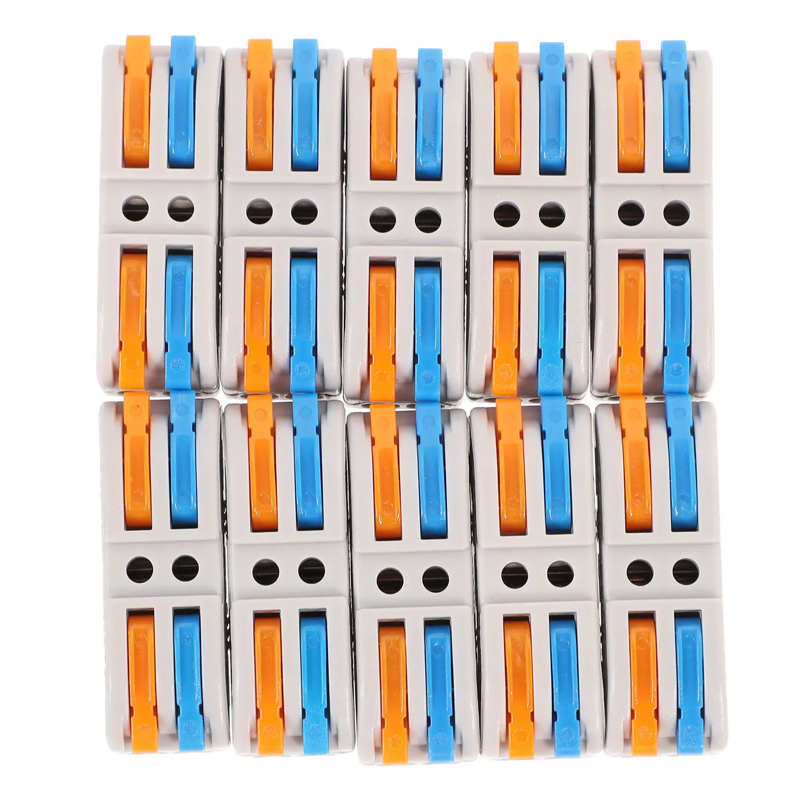 10Pcs Reusable Electric Terminal Block Connectors For Mechanic Electrical Blocks Splitter Home Auto