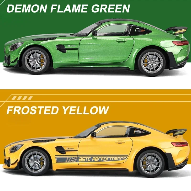 Big Size 1:18 Scale Benz GT R Green Demon Super Car Model Diecasts Toys Vehicles Kids Boys Birthday Gift Home Decoration