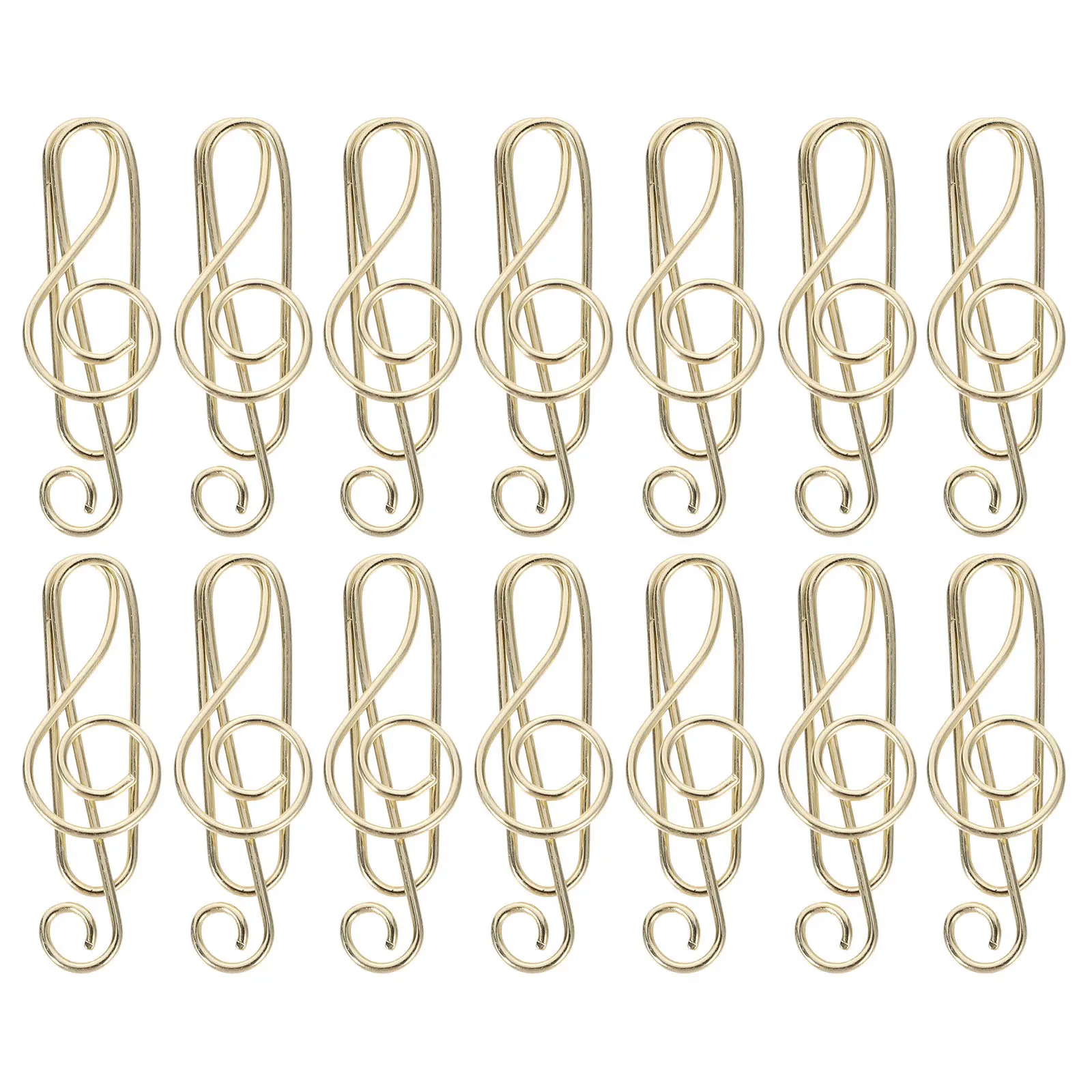 

50Pcs Music Note Paper Clips Carbon Steel Creative Clips School Office Document Accessories Paper Clip Metal Paperclips