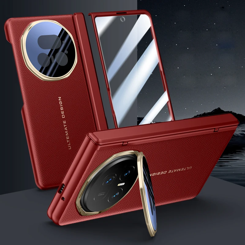 

Для Honor Magic V5 5G Защитная кожаная пленка для объектива HD Стекло Интеграционный кронштейн корпуса Защита петли Противоударный корпус телефона