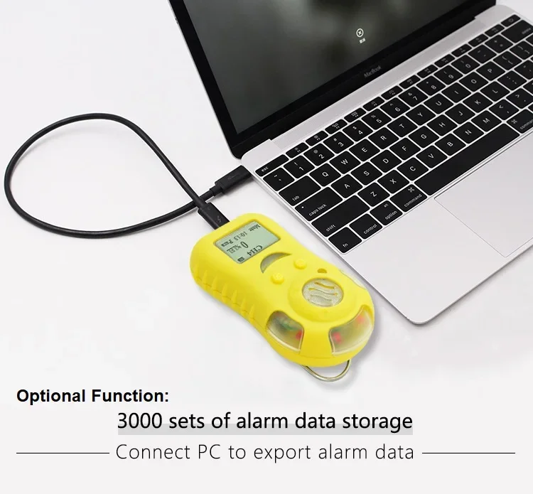 Rilevatore di allarme gas combustibile LCD portatile CE ATEX CH4 GPL LEL